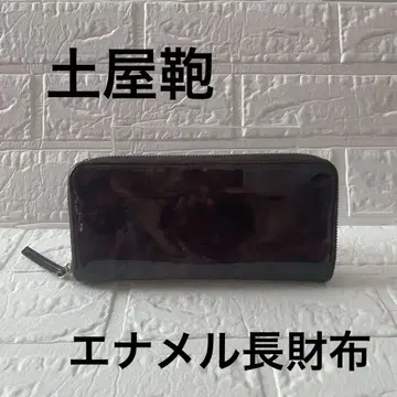 츠치야 가방 장지갑 aurora 에나멜 지퍼 지갑 블랙