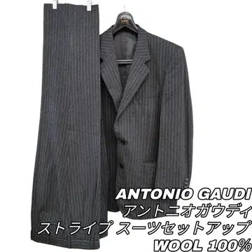 918 ANTONIO GAUDI 셋업 수트 그레이 스트라이프
