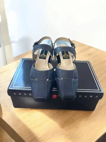 아사쿠사 타마가와 펌프스 22.0cm 네이비 샌들