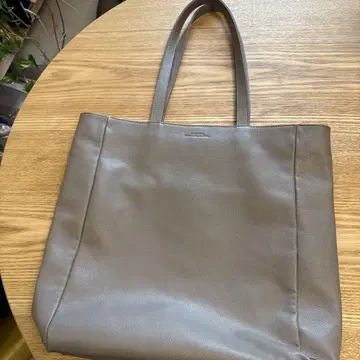 UNITED ARROWS 그레이 가죽 토트백