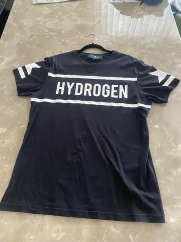 HYDROGEN 블랙 티셔츠 반팔