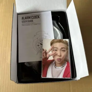 BTS MERCH BOX #9 FC 알람 시계 포토 카드 포함 팬클럽