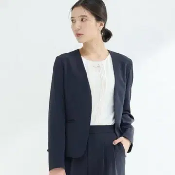 그린 라벨 릴랙싱 노카라 자켓 36