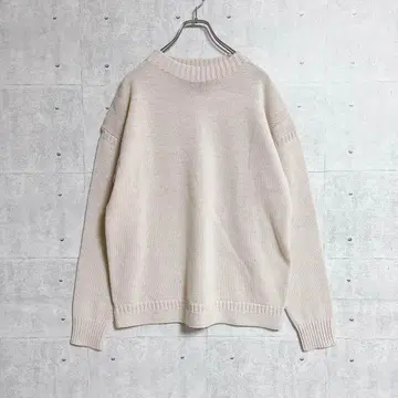 유니클로 미들 게이지 모크넥 스웨터 (XL) 니트
