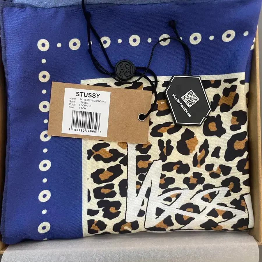 stussy 2025ss silk bandana バンダナ レオパード 【公式通販】