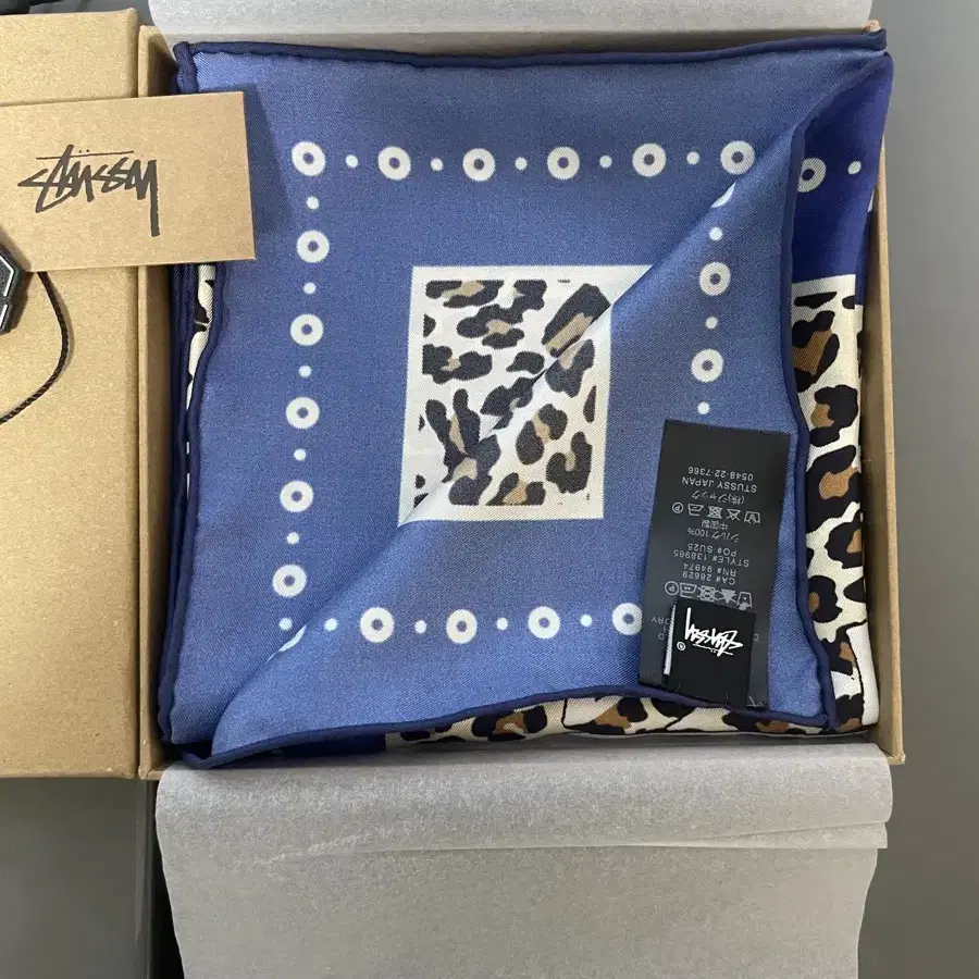 STUSSY | 스투시 Stussy Silk Bandana Leopard #스투시 on
