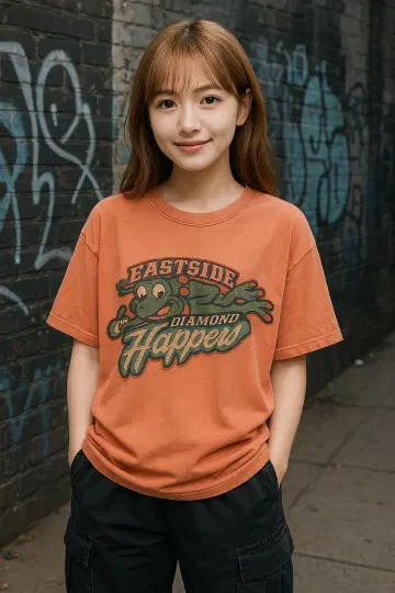Diamond Hoppers 개구리 아메카지 티셔츠