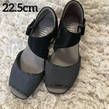 핏핏 외반모지 컴포트 블랙 샌들 22.5 cm