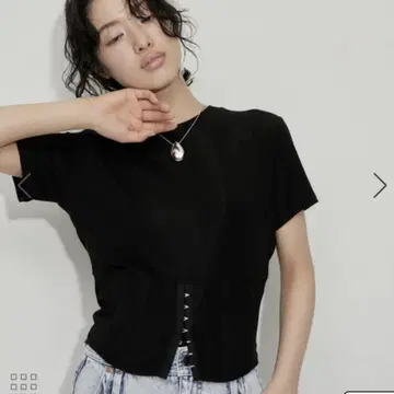 세탁 가능. 지속가능성 코르셋 티셔츠