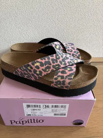 버켄스탁 Papillio 레오파드 무늬 36 23cm 새상품