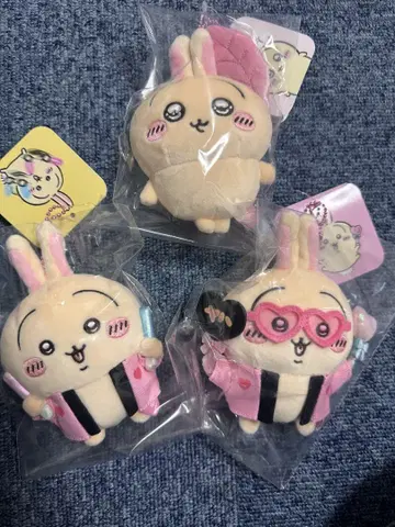 치이카와 토끼 마스코트 덕질 응원봉 부채 깔끔한 눈 3개 세트