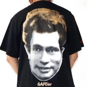 새상품 사풀 SAPEuR 블랙 티셔츠 제임스 하마다
