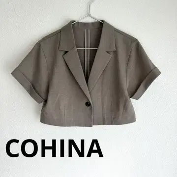 COHINA 자켓 숏 기장 반팔 코히나