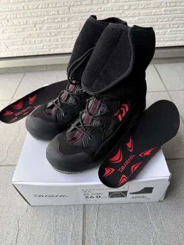 다이와 DS-250C 은어 낚시 신발 26.0cm 블랙 레드
