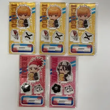 BLEACH 아크릴 스탠드 Ichigo Byakuya 3종 5종 세트