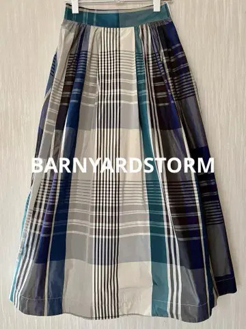 BARNYARD 스톰 미사용 새상품 체크 롱 스커트