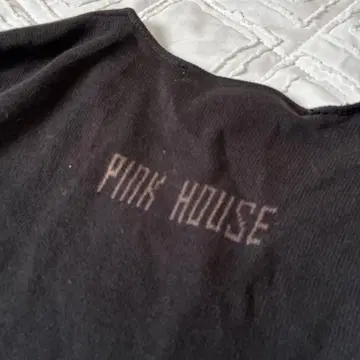 PINK HOUSE 블랙 반팔 가디건