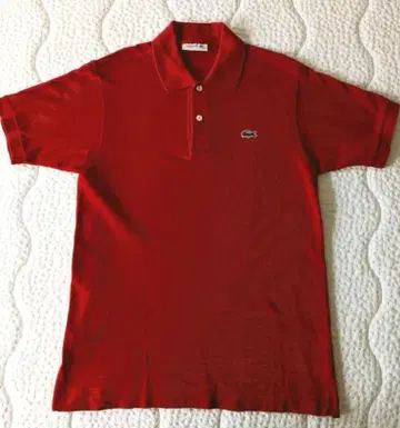 LACOSTE 라코스테 피케 셔츠 L1212 레드 사이즈 3 일본제