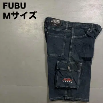 FUBU 하프 카고 팬츠 스트릿 래퍼 B계 이나타이 M