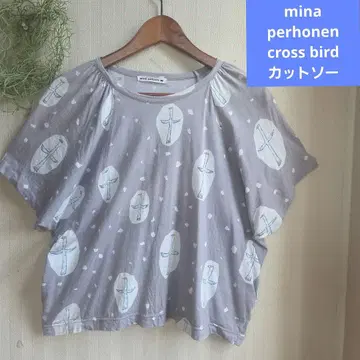 mina perhonen cross bird 티셔츠 돌먼 슬리브