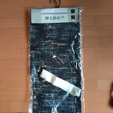 유카타 남성용 LL 블랙 미사용 새상품