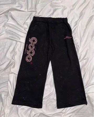9090 girl OG 로고 글리터 스웨트 팬츠 S
