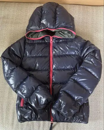 두베티카 후드 부착 네이비 다운 자켓 38