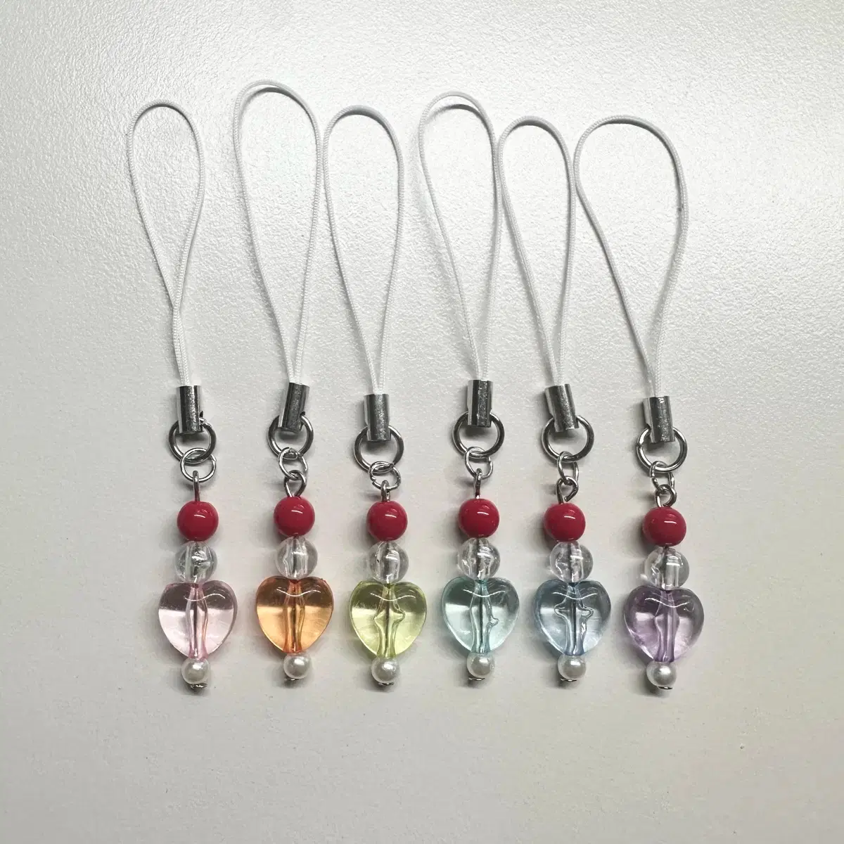 Cream Soda Beaded Keyring