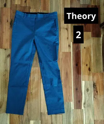 Theory 파랑 테이퍼드 팬츠 슬랙스 사이즈 2 스트레치