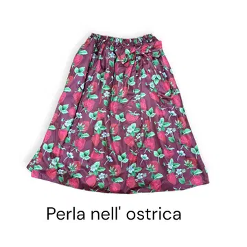 Perla nell' ostrica 딸기 무늬 스커트 빨간색