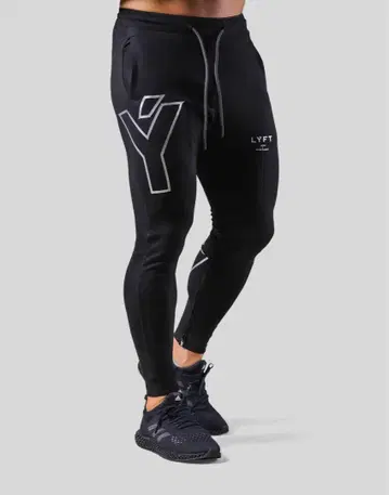 LYET (리프트) BIG Y STRETCH PANTS - BLACK