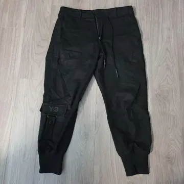 Y-3 블랙 카고 팬츠
