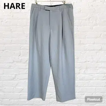 9695 HARE 하레 슬랙스 테이퍼드 팬츠 블루 계열 M 캐주얼