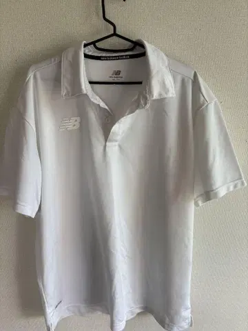 New Balance XL 화이트 피케 셔츠