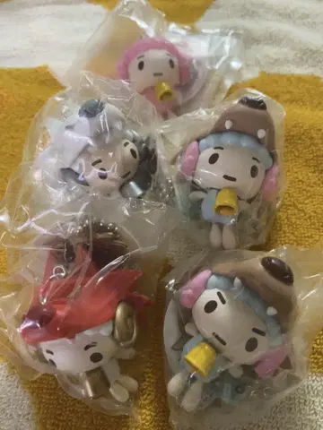 그루미 모리 척 포도리 오군 플랑 키링 레어 세트