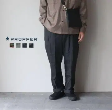 PROPPER 카고 팬츠 블랙 오버 사이즈