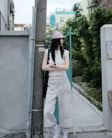 미사용 coyseio 한국 그레이 워크 팬츠/카고 팬츠
