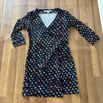 DIANE VON FURSTENBERG 꽃무늬 미니 원피스 0 사이즈