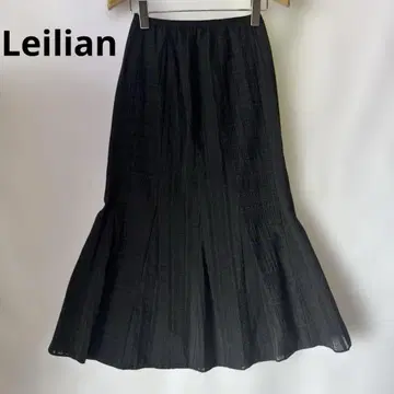 Leilian 레리안 머메이드 코튼 스커트 블랙 7