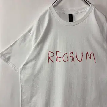 샤이닝 REDRUM 무비 티셔츠 호러 T L 사이즈 구제 의류 화이트