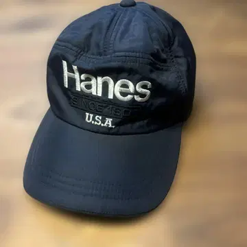 vintage 레어 HANES USA 나일론 캡 귀마개 포함 네이비
