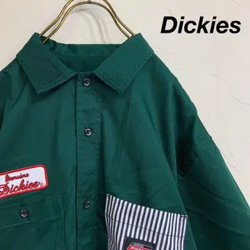 디키즈 워크 셔츠 모스그린