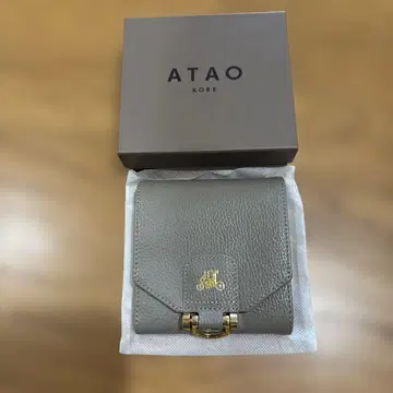 ATAO 로트로 그레이 주 두겹 지갑