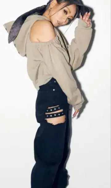 쿠다 쿠미 GYDA 콜라보 데님 팬츠