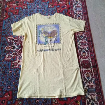 구제 의류점 vintage Hanes 빅 티셔츠
