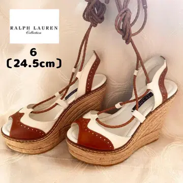 Ralph Lauren 오픈토 웨지 샌들 6 (24.5cm)