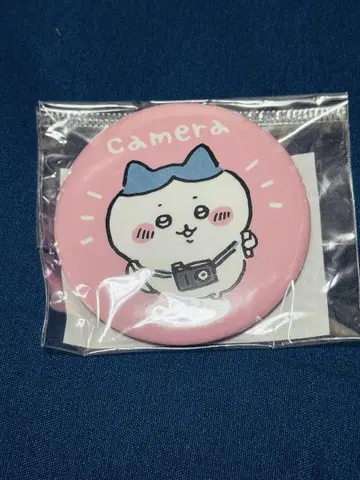 치이카와 (먼작귀) 나카요시 외출 캔뱃지 하치와레 카메라