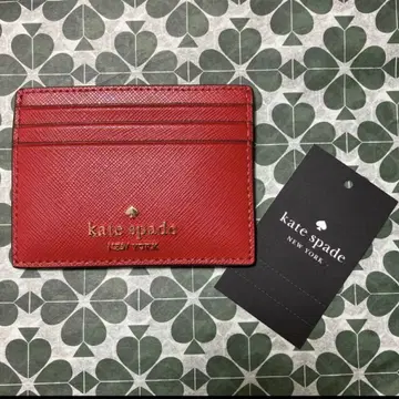 새상품 kate spade NEW YORK 패스 케이스 카드 케이스 레드
