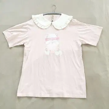 허니시나몬 고양이 카라 부착 티셔츠