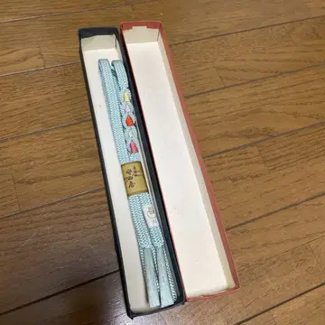모리타야 오비 고정 띠 스카이블루 뜨개질 디자인 박스형